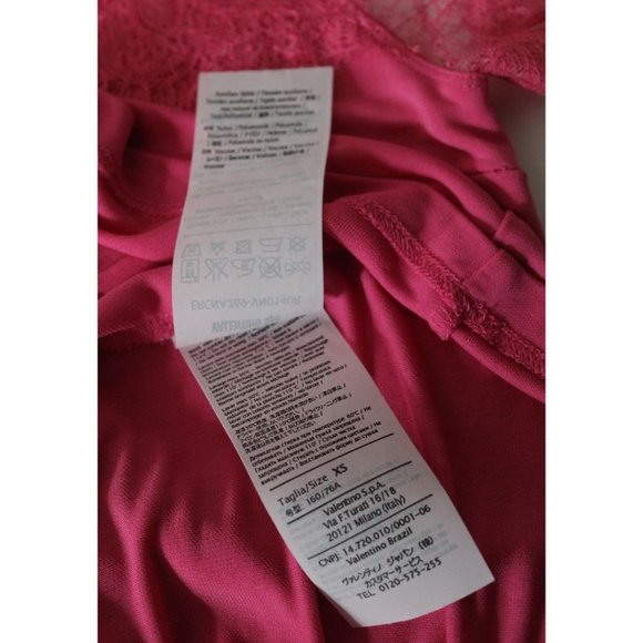 RED Valentino Lace Paneled Raglan Shift Dress Hot Pink Size XS - Picture 7 of 7